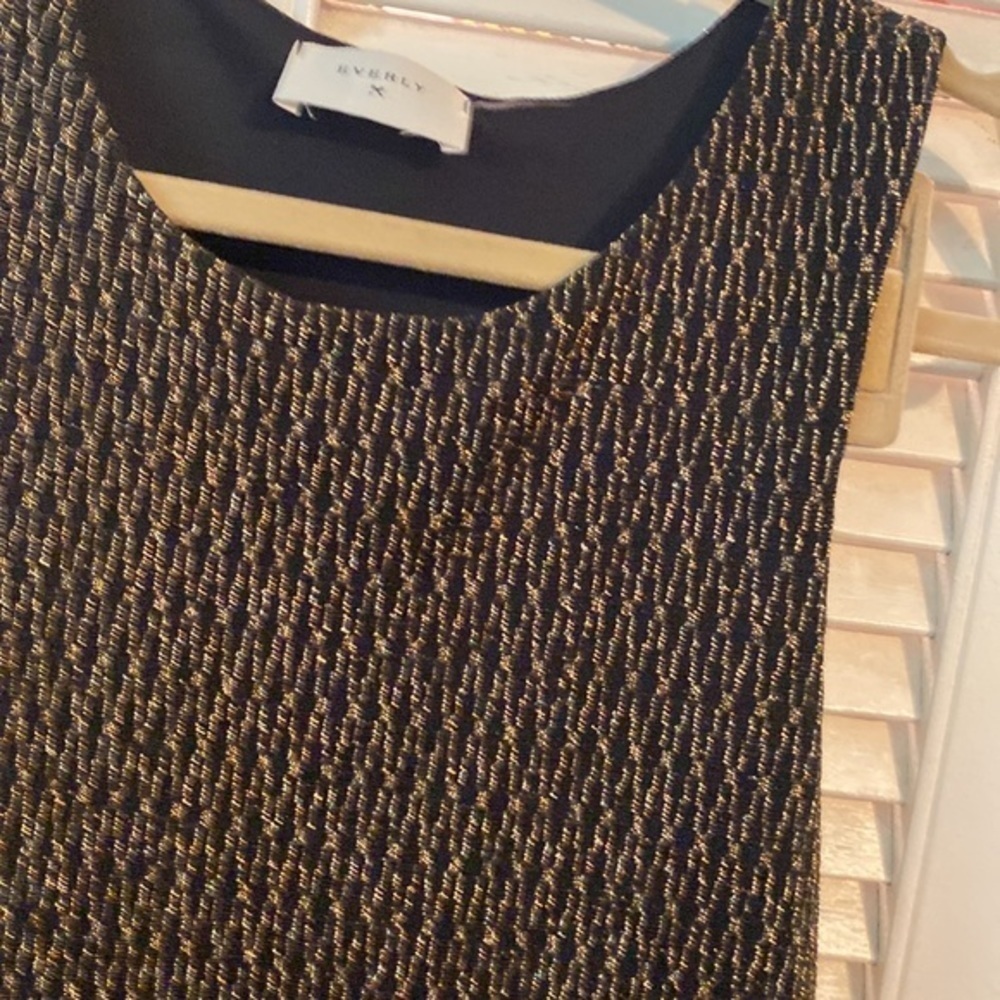 Everly Black and Gold Dress - Picture 2 of 7